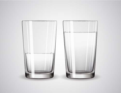 水ベクトル付きガラスカップ06 水 ガラスコップ   