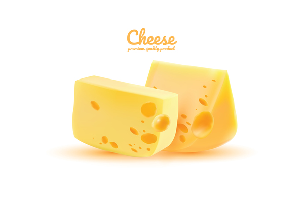 プレミアム品質のチーズ現実的なベクトル07 現実的な 品質 プレミアム チーズ   