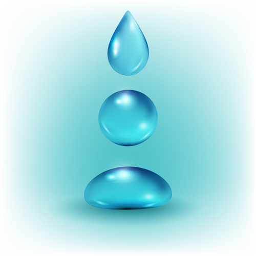 Glänzender Wassertropf-Vektorhintergrund Wassertropfen Wasser Vector-Hintergrund shiny   