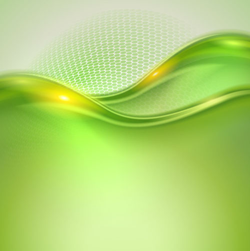 Abstraktes grünes Öko-Stil-Hintergrundvektor 16 wavy Öko grün background abstract   