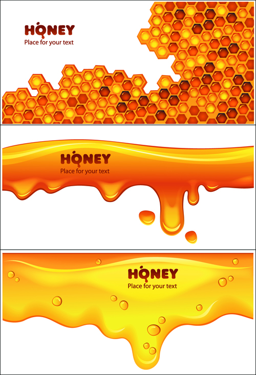 Bienenhonig tropfende Wirkung Hintergrund Vektor 01 Tropfen Honig Hintergrundvektor Hintergrund Biene   