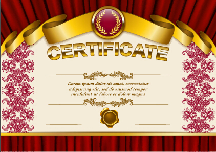Vektor-Zertifikatsvorlage exquisiten Vektor 09 Zertifikatsvorlage Zertifikat exquisite Diplom   