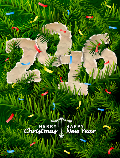 Kreative 2016 Weihnachten mit Neujahr Vektordesign 09 Weihnachten Neujahr 2016   