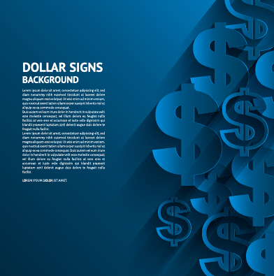 Kreative Dollarzeichen Hintergrund-Vektor 04 Kreativ Hintergrund Dollarzeichen dollar   