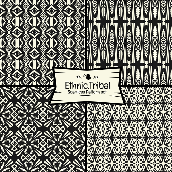 Ethnique tribal seamless pattern vecteur matériel 07 tribal sans soudure modèle Ethnique   