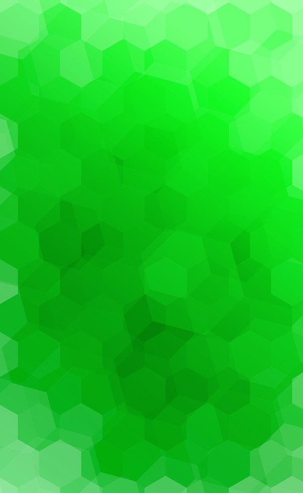 Grüner blöder Hintergrund mit Sechseck-Vektor verschwommen Sechseck grün   