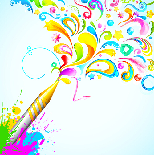 Holi Creative background art vecteur 04 holi fond Créatif   