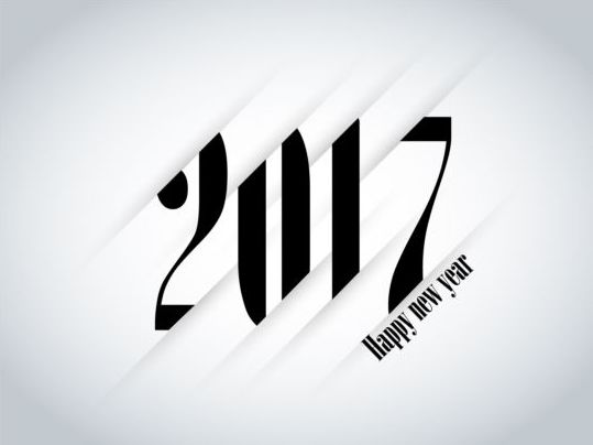 Neujahr 2017 mit Papiervektor-Hintergrund Neujahr 2017   