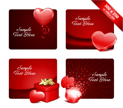 Valentinstag Geschenkkarten Vektoren Material 01 Valentinstag tag material Karten Geschenk   