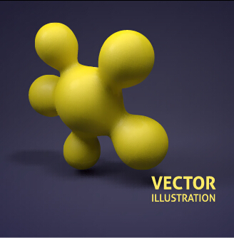 3D 分子球イラストベクトル背景05 背景 球 分子 イラスト   
