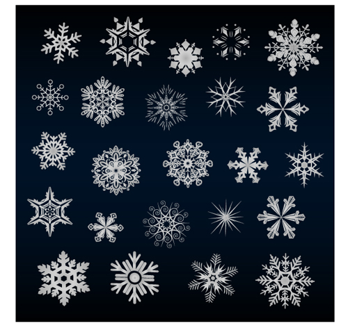 Schöne Schneeflocken-Mustervektoren 03 Schneeflocke pattern beautiful   