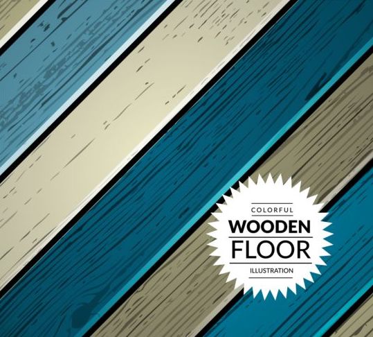 カラフルな木製の床の背景ベクトルイラスト06 背景 木製 床 カラフル イラスト   