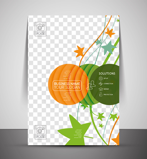 Corporate Flyer-Abdeckung Set-Vektorabbildung 01 Vektorillustration illustration flyer cover corporate   