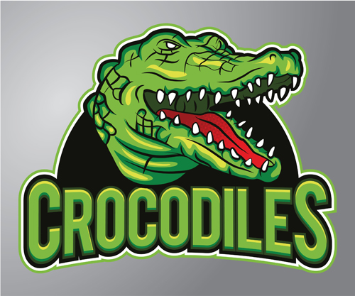 Matériel vectoriel de logo de crocodiles logo crocodile   