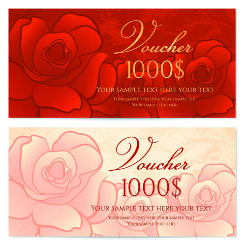 Coupons exquis template design vector set 08 modèle exquis bon   