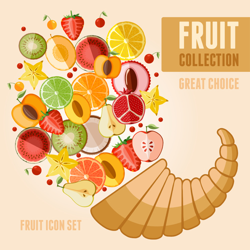 Graphisme de vecteur d’affiche de fruit poster design poster fruit   