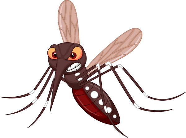 面白い蚊漫画ベクトル材料06 面白い 蚊 漫画   