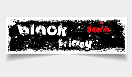 Grunge schwarzer Freitags-Verkaufsbanner 03 Verkauf Schwarzer Freitag Schwarz grunge Freitag banner   