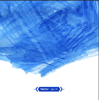 Handgezeichnete blaue Aquarellhintergrund Vektor 04 Hintergrund Hand gezeichnet Blau Aquarell   