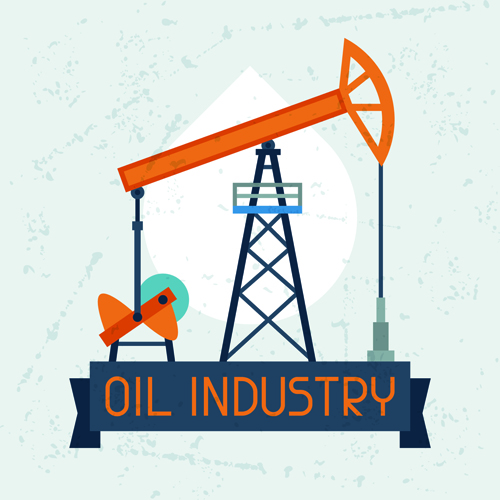 Éléments de l’industrie pétrolière avec fond grunge 05 Industrie grunge fond elements   