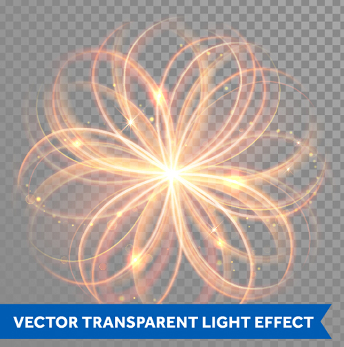 Transparente Lichteffekt-Illustration Set Vector 16 Wirkung transparent Licht illustration   