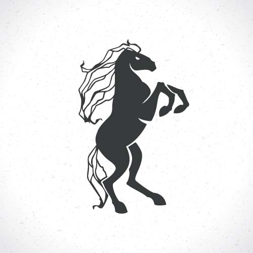 馬のロゴのデザインのベクトルセット07 馬 ロゴ   