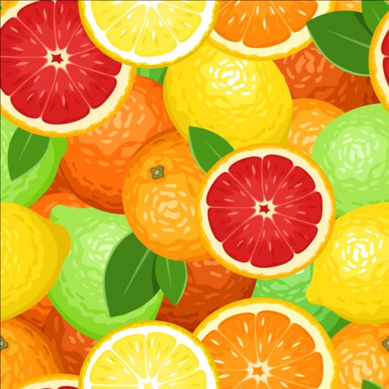 citron avec le vecteur orange sans soudure de modèle sans soudure orange motif Citron   