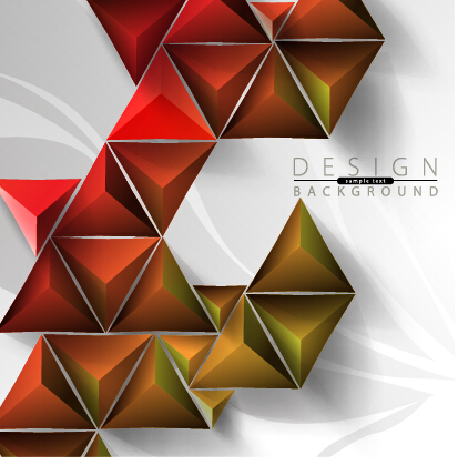 3D-Geometrie glänzende Hintergrund Grafikvektor 02 shiny Hintergrund géométrie   
