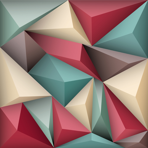 3D polygonale fond art vecteur 07 polygonale fond   