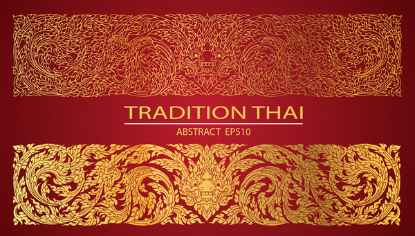 Abstrakte Linie thai Tradition Muster Vektor Tradition thai Muster Linie abstract   