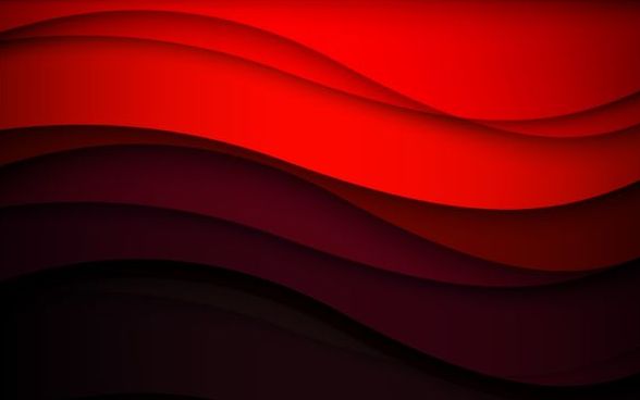 Abstrait rouge vagues et flux de données concept vecteur fond vagues stream rouge Données concept Abstrait   