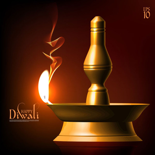 Beaux fonds de Diwali heureux vecteur 10 heureux fond Diwali beau   