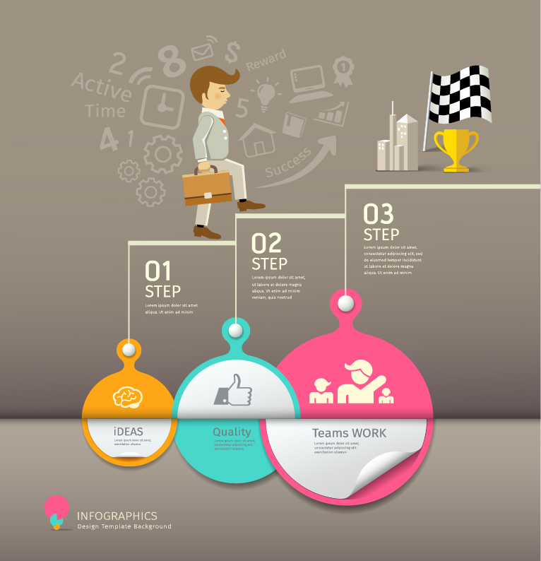 Business Infographic design créatif 2858 infographie creative business   
