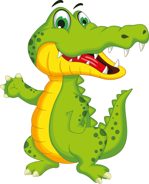 Niedliche Krokodil-Karikaturstile Vektoren 07 Stile Krokodil cute cartoon   