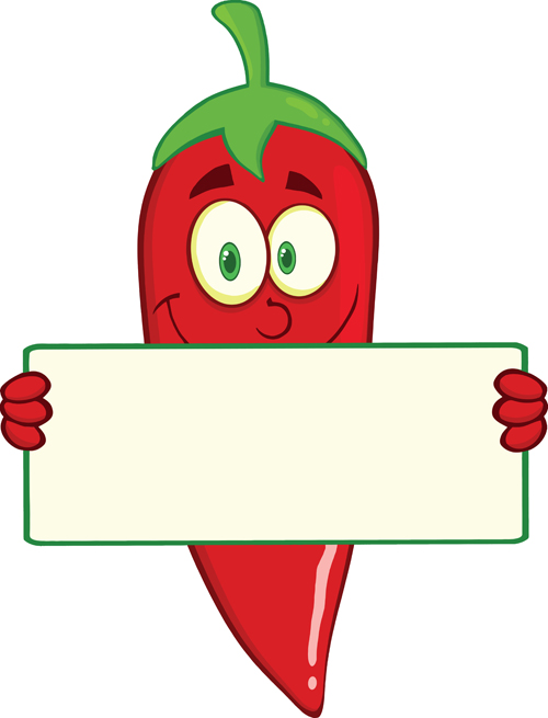 Funny Hot Pepper Cartoon styles Vector 06 styles poivre chaud poivre drôle dessin animé   