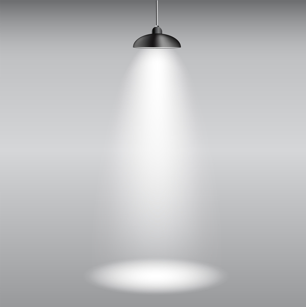 Lampes d’éclairage effet vecteur illustration de fond 19 lampes Effet éclairage   