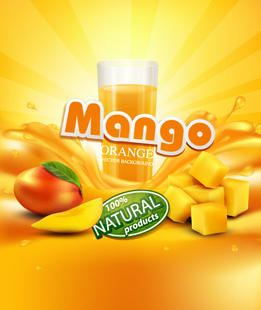 Mango-Saft Natur Vektor 03 Saft Natur mango   