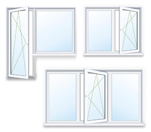 Kunststoff-Fenstergestaltung Vorlage Vektor 02 schablone Plastik Fenster   
