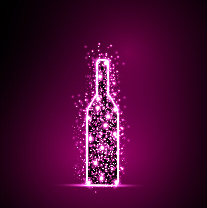 Fond de vecteur de vin de point de lumière pourpre violet point lumineux point fond   