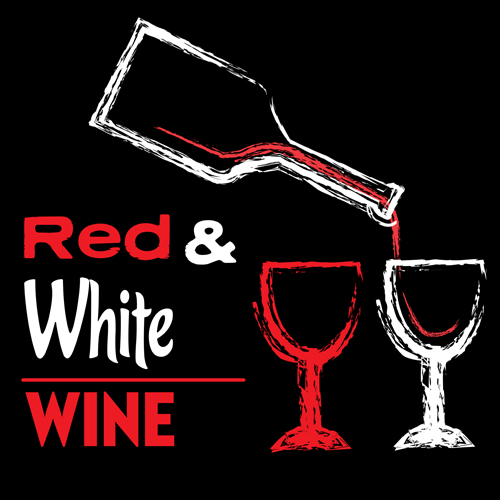 白ワインの手描きの背景を持つ赤 赤 背景 白ワイン 手描き   
