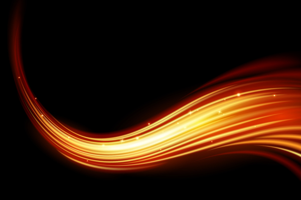 波線の火花抽象ベクトル11 波状 抽象的 ライン スパーク   