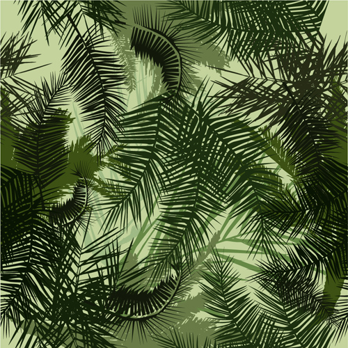 Plante tropicale feuilles sans soudure motif vecteur 02 tropical sans soudure plante modèle feuilles   
