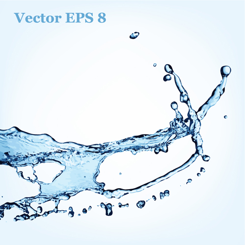 Wassersplas-Effekt-Vektorhintergrund 11 Wirkung Wasser splash Hintergrund   