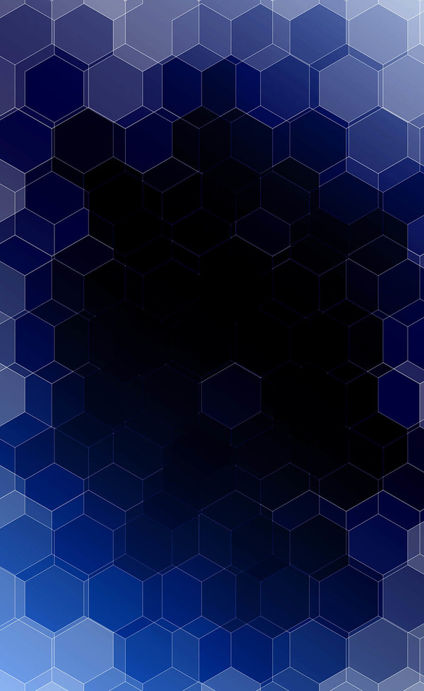 hexagone avec vecteur de fond dégradé bleu foncé hexagone Foncé dégradé Bleu   