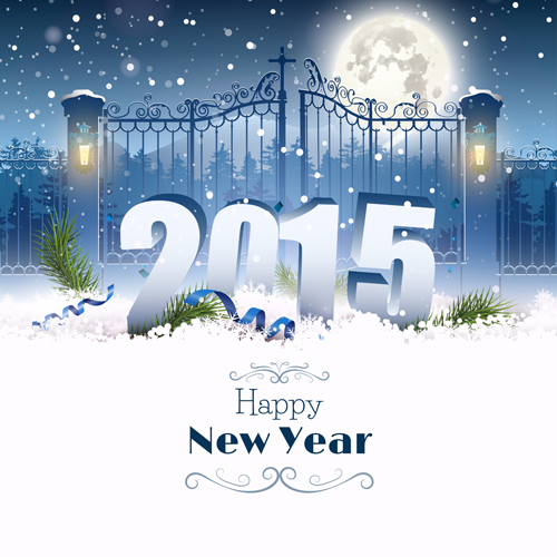 2015 Weihnachten und Neujahr Nacht Hintergrund Vektor 03 Weihnachten Neujahr Hintergrundvektor Hintergrund 2015   