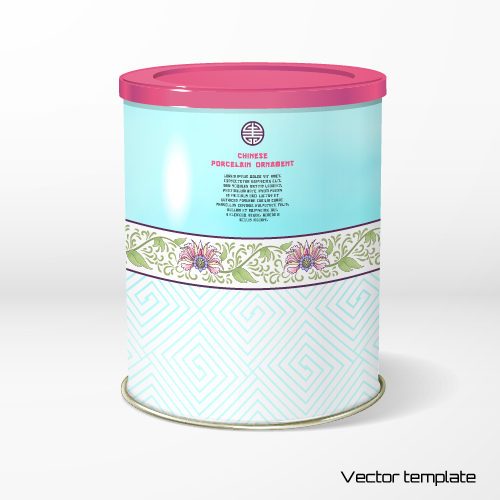 Beau motif floral Packaging Design Vector 06 motif floral beau   