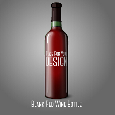 ブランク赤ワインボトルベクター素材 赤ワイン ワインボトル ボトル ブランク   