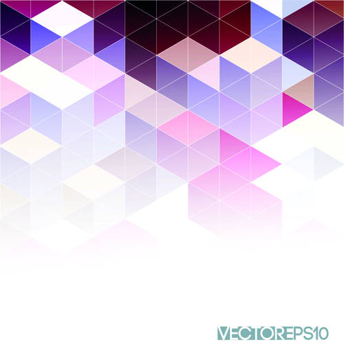 Helle Dreiecke Muster vector Hintergrund 02 Vektor-Background Mustervektor Dreiecke bright   