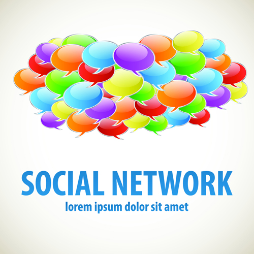 Modèle d’entreprise vecteur de conception de réseau social vecteur 06 social réseau modèle d’entreprise modèle business   
