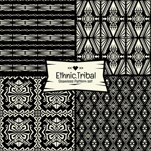 Ethnique tribal seamless pattern vecteur matériel 06 tribal sans soudure modèle Ethnique   